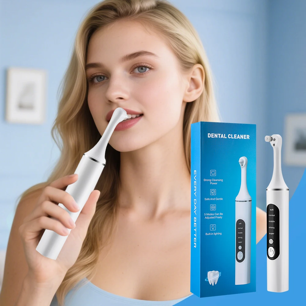 Teeth Whitening Led Kit - Elektryczny polerka do zębów, wybielacz, czyścik