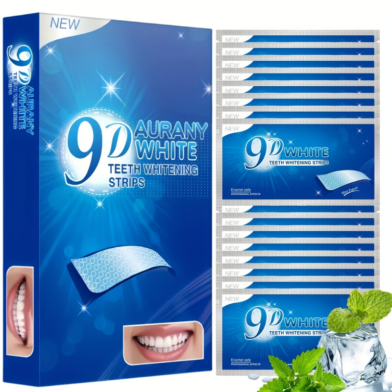 Teeth Whitening With Peroxide - 21 par pasków do wybielania zębów