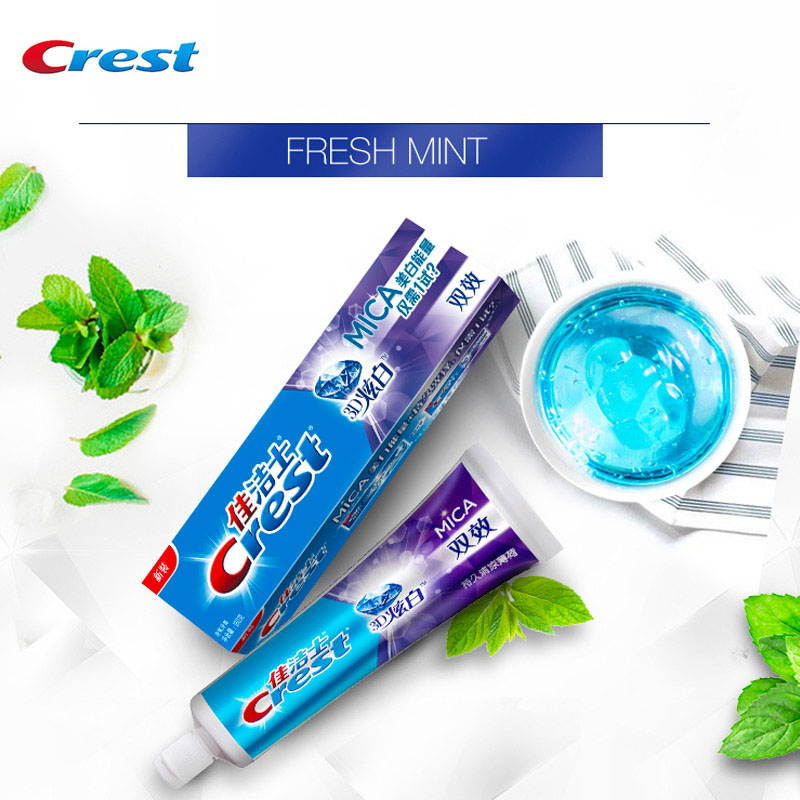 Teeth Whitening Naturally - Crest 3D MICA pasta do zębów