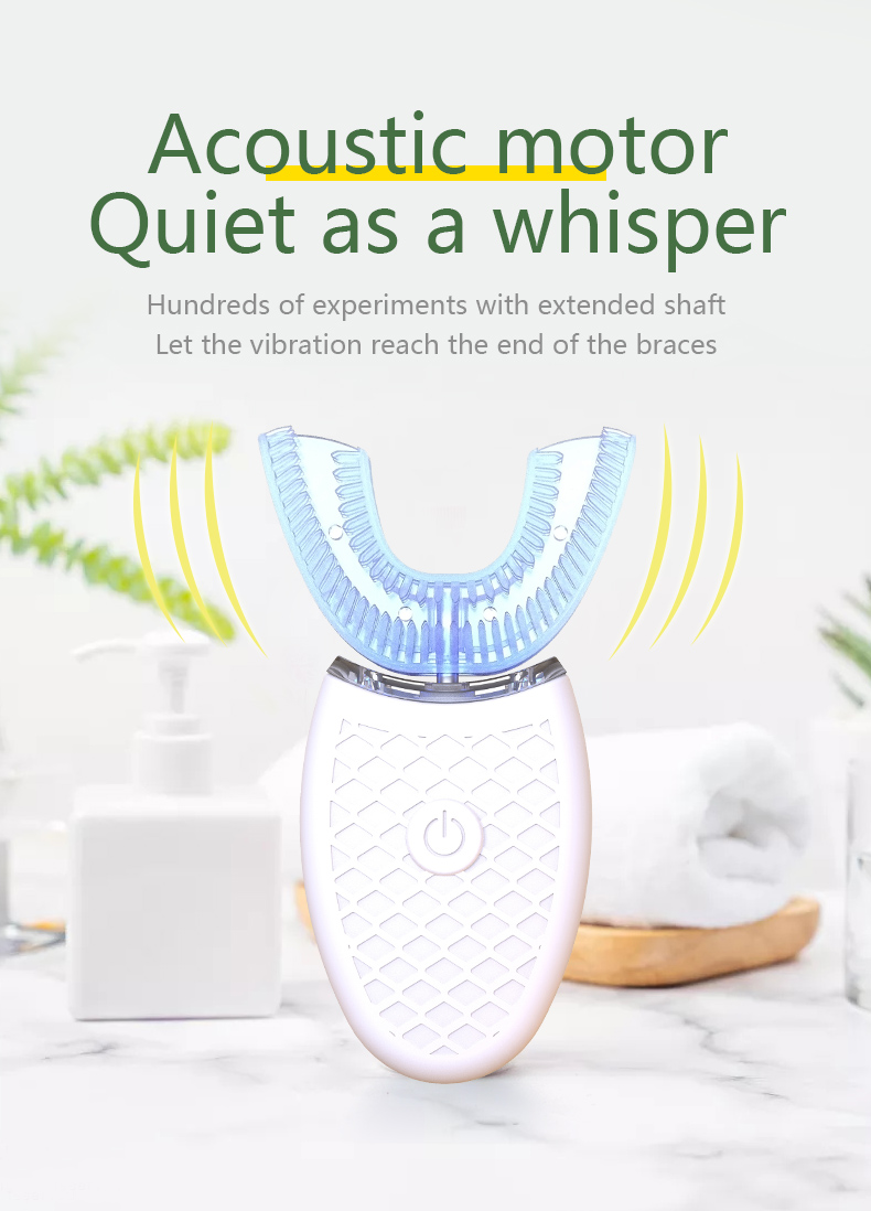 Teeth Whitening Light Kit - Inteligentna szczoteczka do zębów typu U,