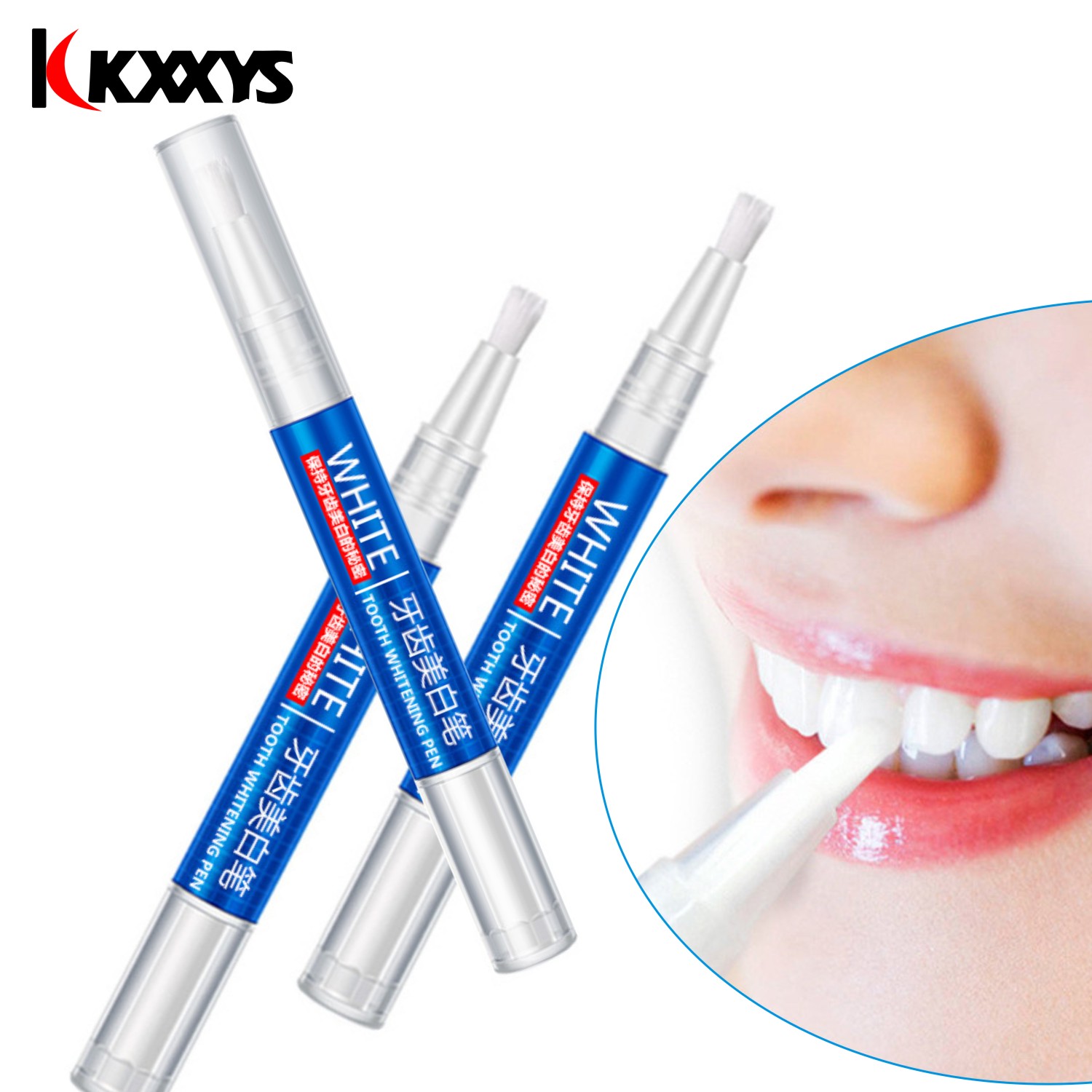 Teeth Whitening Gel Pen - 2 sztuk * 3ml popularny biały