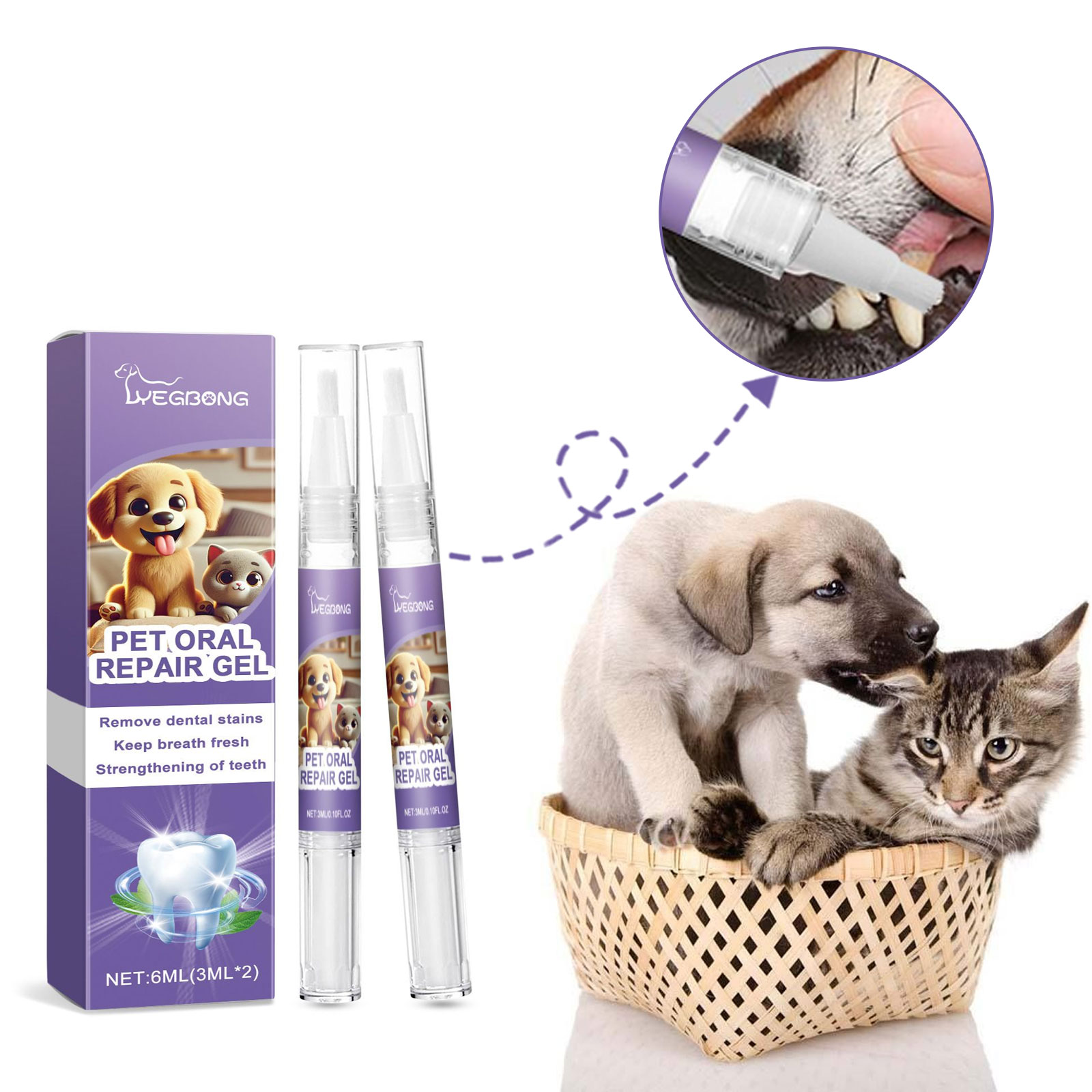 Teeth Whitening Gel Pen - 12 sztuk szczoteczka do zębów dla