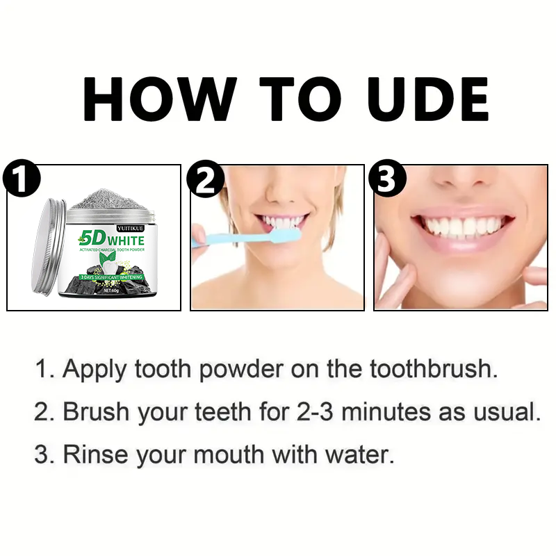 YUlTlKUE 5D Biały Proszek do Z – Teeth Whitening Naturally recenzja i cena
