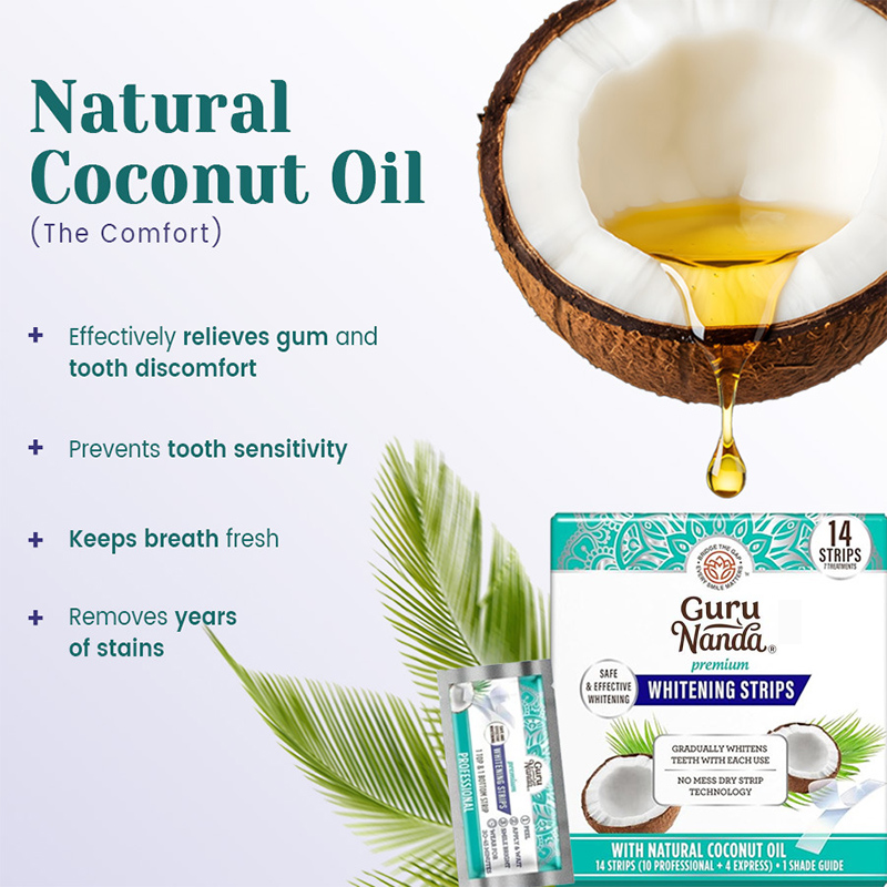 14 szt./pudełko Paski do wybie – Teeth Whitening With Coconut Oil recenzja i cena