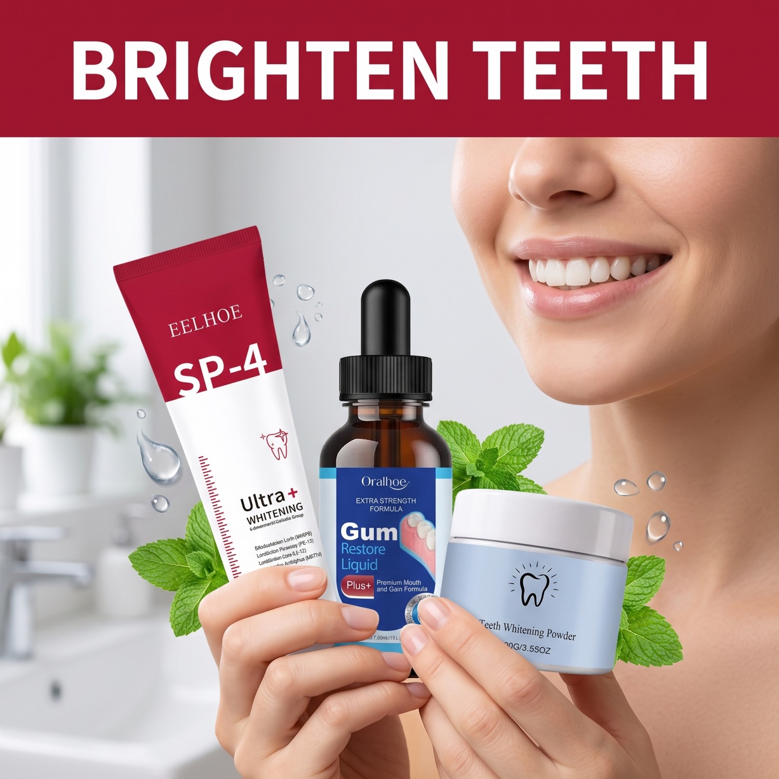 Zestaw do pielęgnacji jamy ust – Teeth Whitening With Peroxide recenzja i cena