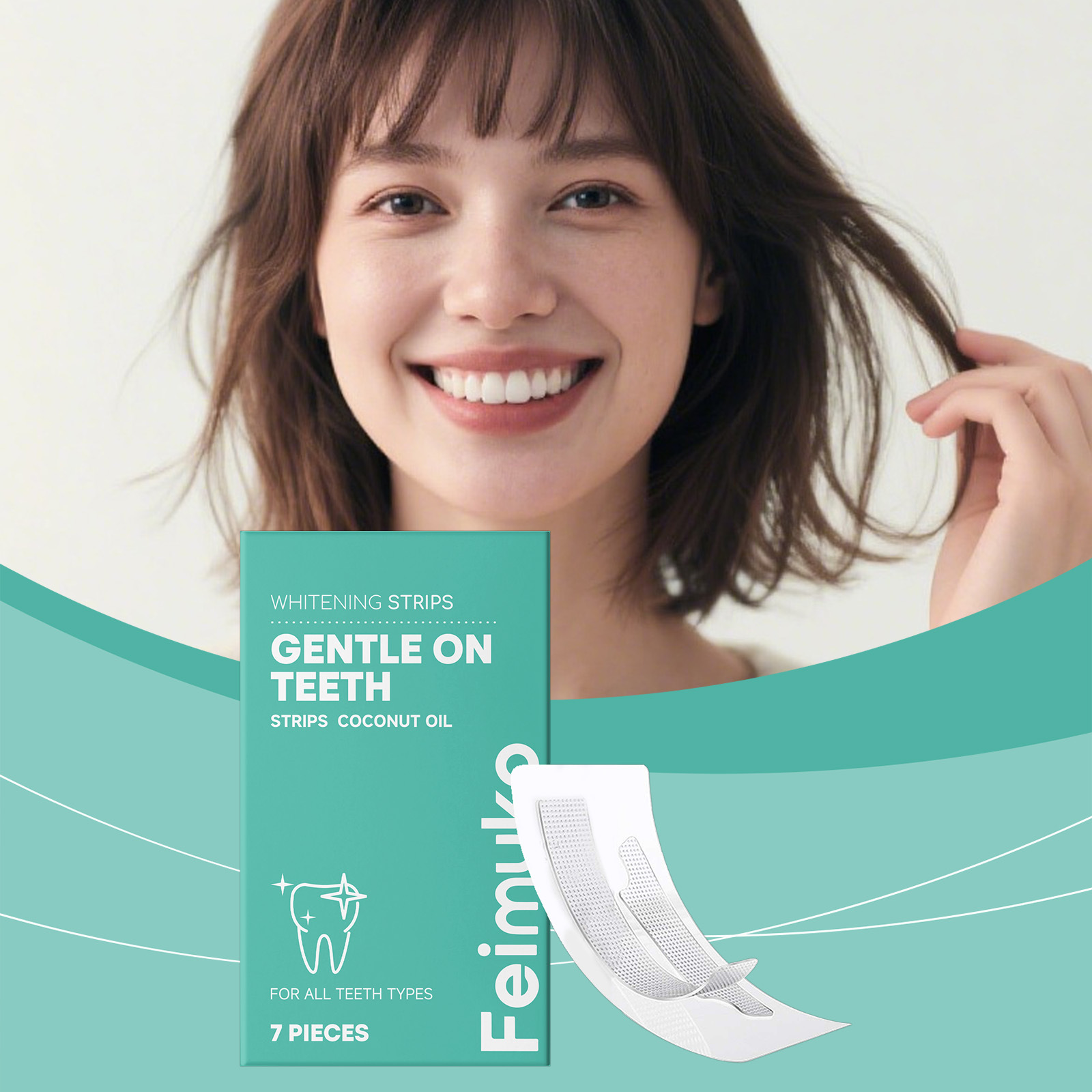 Feimuko Paski do wybielania zę – Teeth Whitening With Coconut Oil recenzja i cena