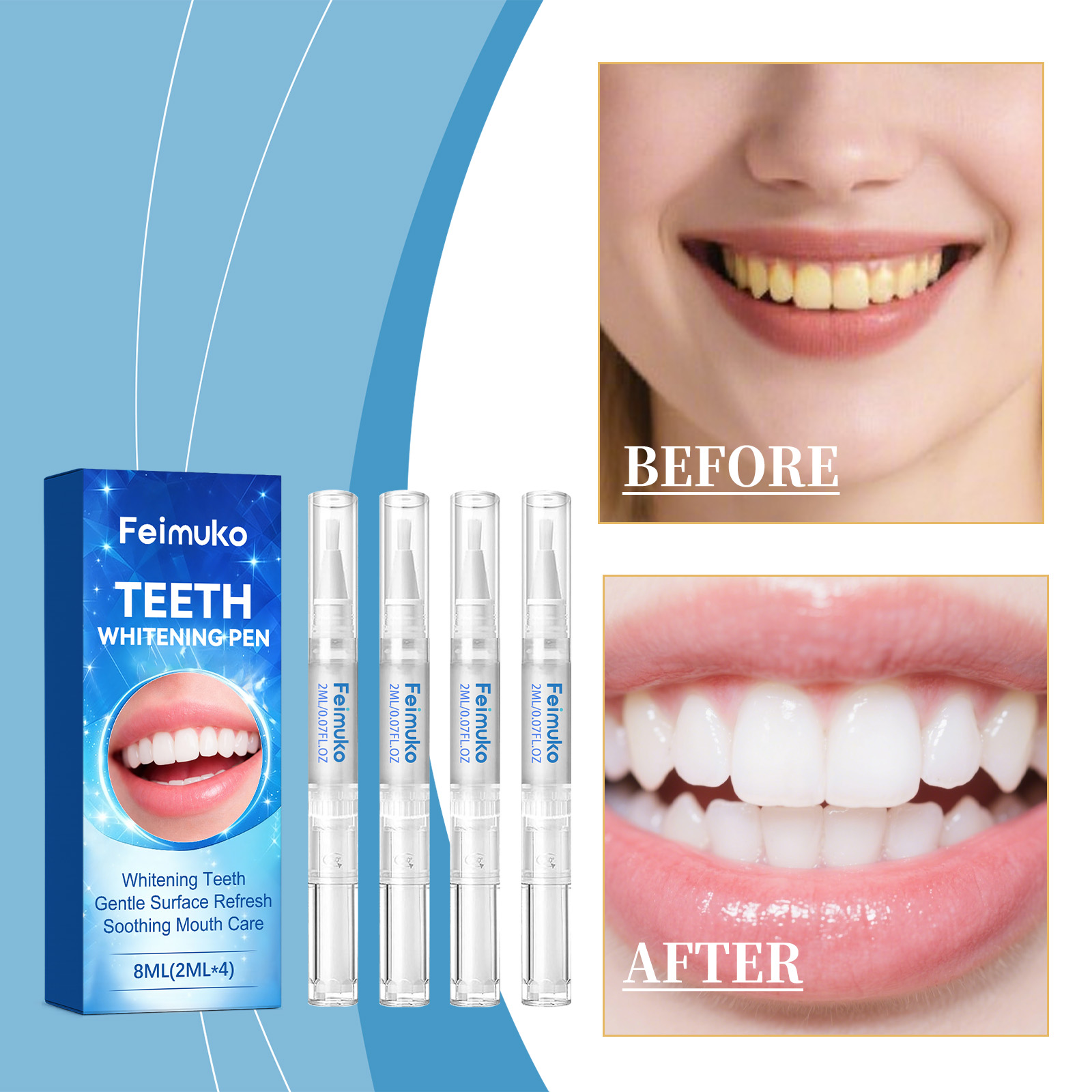 Feimuko 8ml Żelowy długopis do – Teeth Whitening Gel Pen recenzja i cena