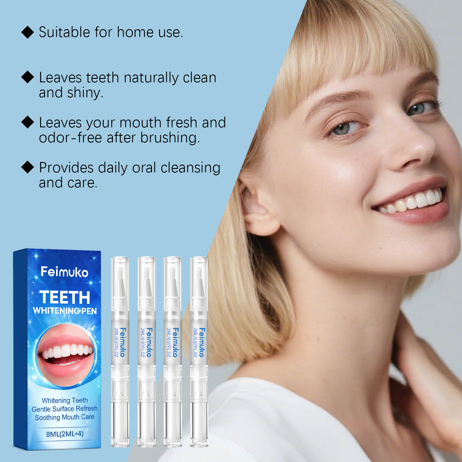 Feimuko 8ml Żelowy długopis do – Teeth Whitening Gel Pen recenzja i cena