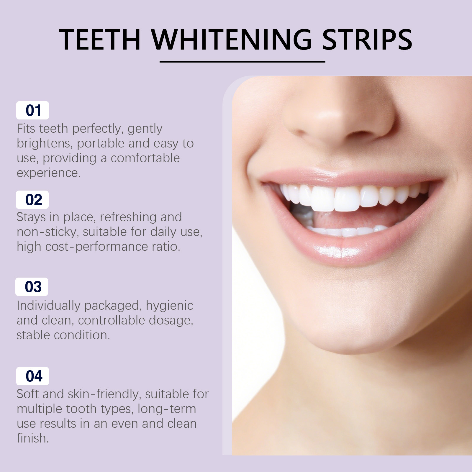 Fioletowe, rozjaśniające paski – Teeth Whitening Ingredients recenzja i cena