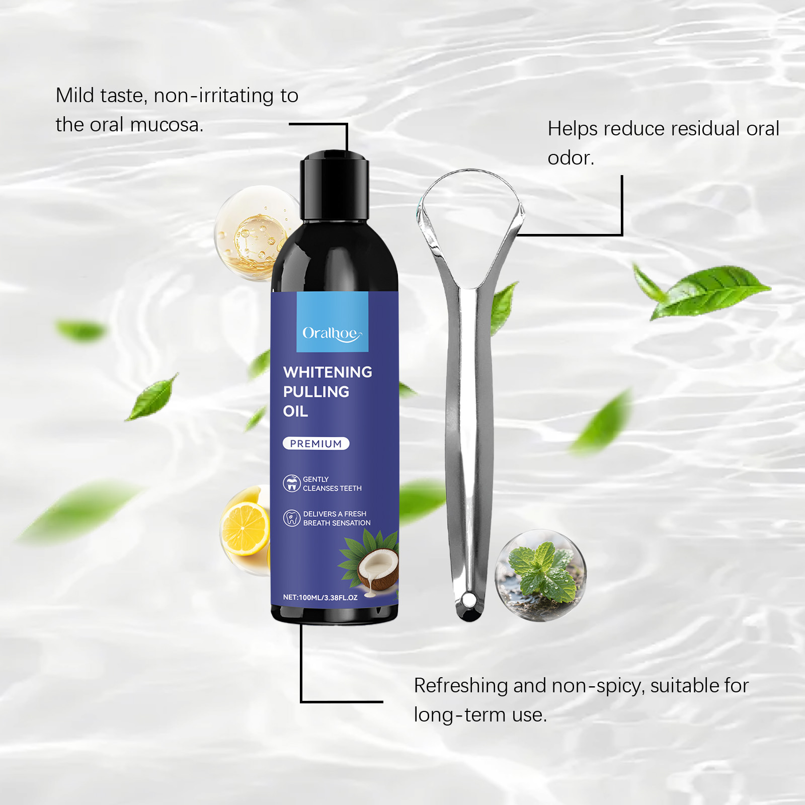 Płyn do płukania jamy ustnej z – Teeth Whitening With Coconut Oil recenzja i cena