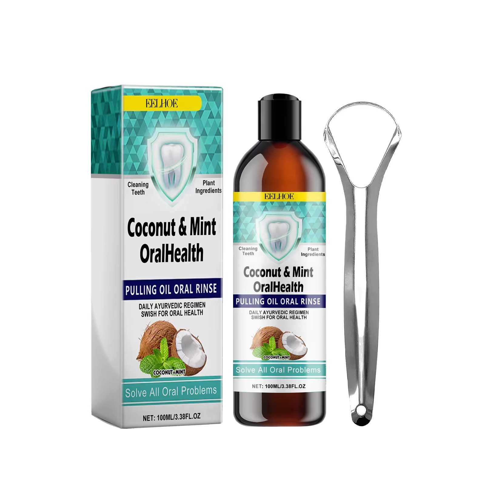 EELHOE miętowy olejek kokosowy – Teeth Whitening With Coconut Oil recenzja i cena