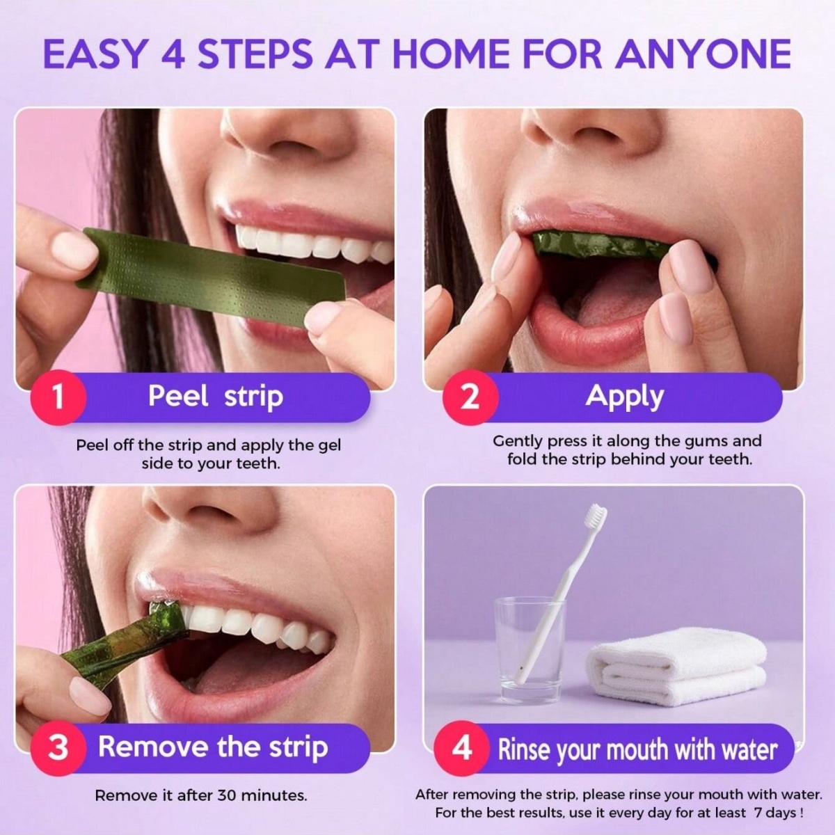 Naklejki wybielające do zębów  – Teeth Whitening With Peroxide recenzja i cena