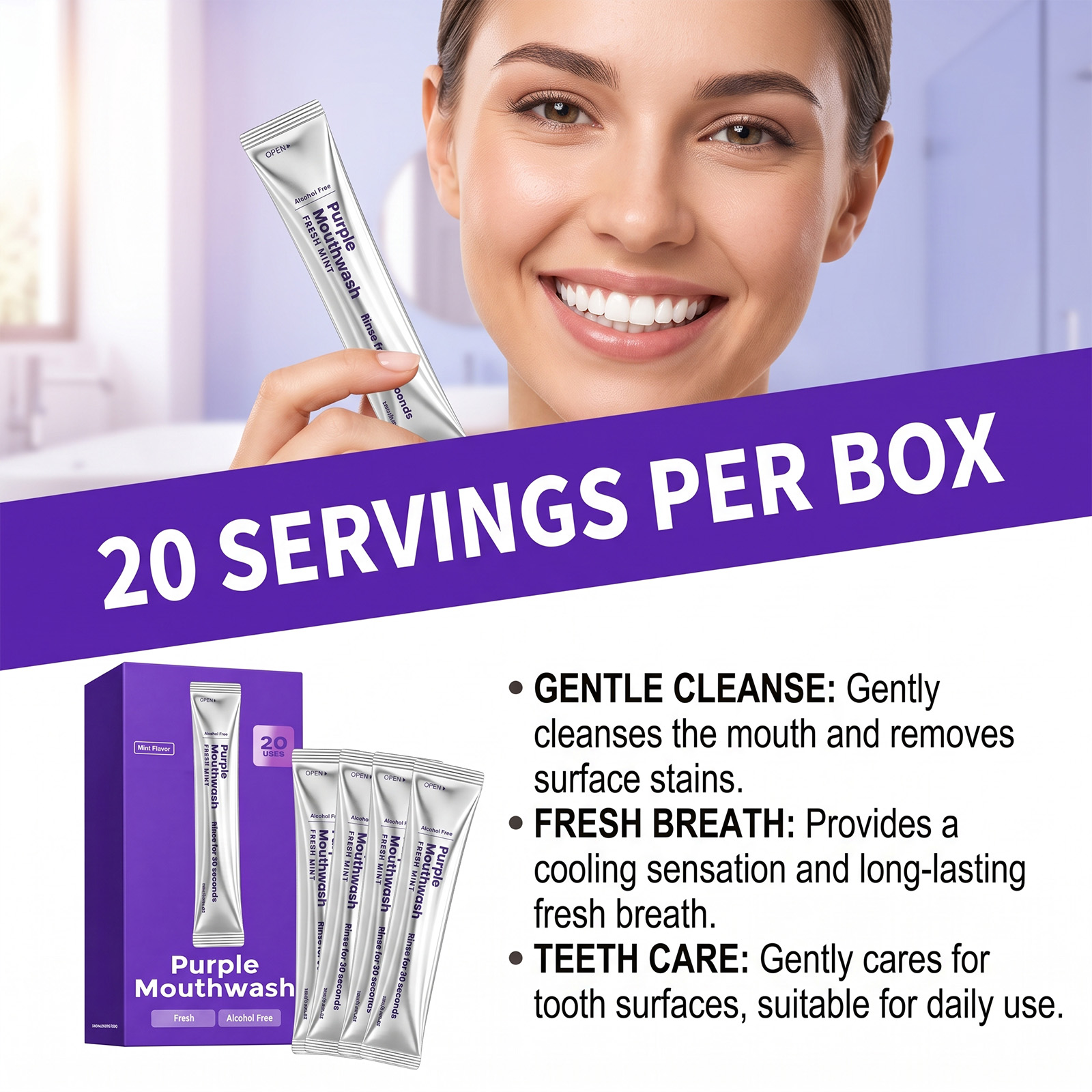 20 sztuk Płyn do płukania jamy – Teeth Whitening Naturally recenzja i cena