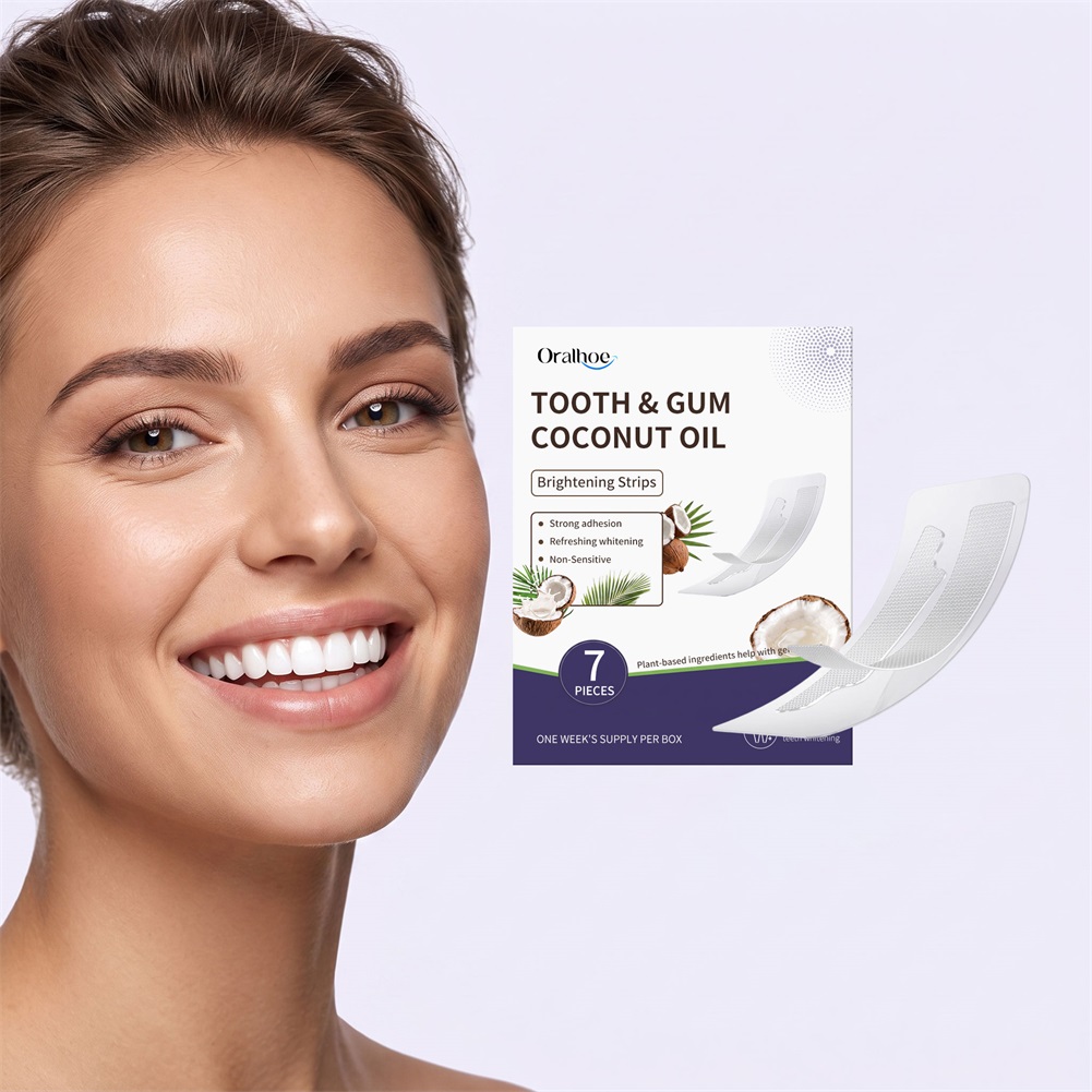7 szt. pasków do wybielania zę – Teeth Whitening With Coconut Oil recenzja i cena