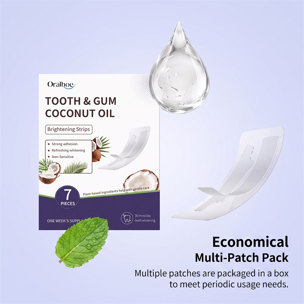 7 szt. pasków do wybielania zę – Teeth Whitening With Coconut Oil recenzja i cena