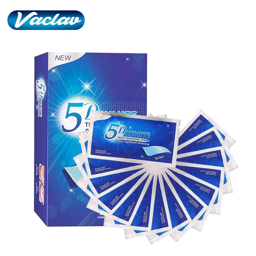 Paski do wybielania zębów 5D,  – Teeth Whitening With Peroxide recenzja i cena