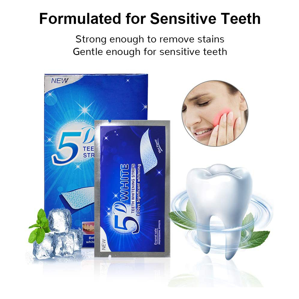 Paski do wybielania zębów 5D,  – Teeth Whitening With Peroxide recenzja i cena