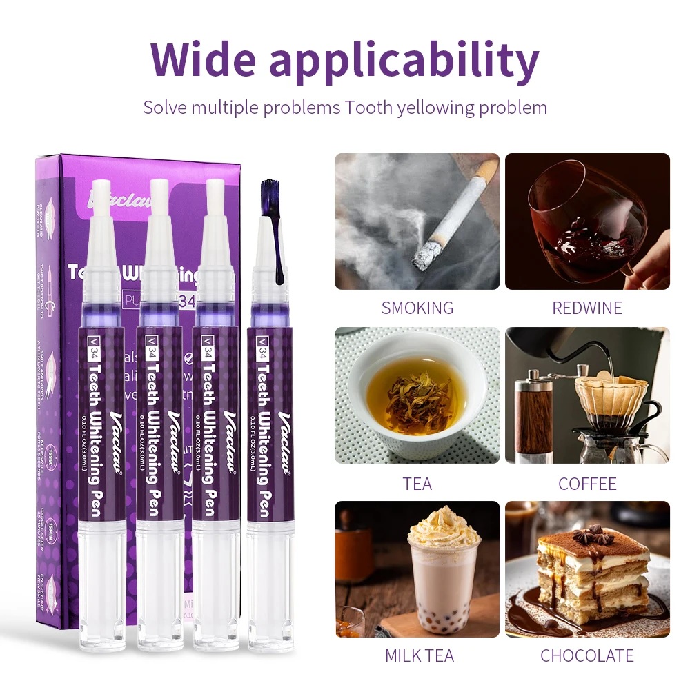 Vaclav V34 Fioletowy żelowy dł – Teeth Whitening With Peroxide recenzja i cena