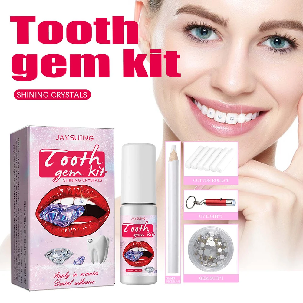 DIY zestaw klejnotów do zębów  – Teeth Whitening Light Kit recenzja i cena