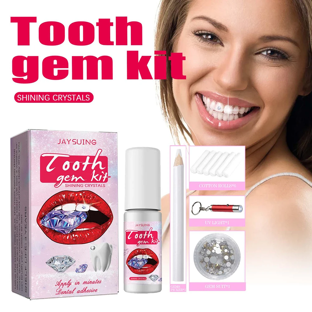 DIY zestaw klejnotów do zębów  – Teeth Whitening Light Kit recenzja i cena